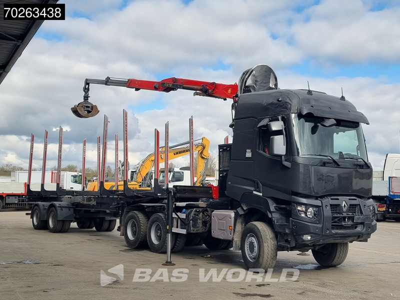 Renault K 520 6X6 Holz Kran Palfinger Q180Z96 6x6 Big-Axle Steelsuspension - Kamion për transport druri, Kamion me vinç: foto 2 Renault K 520 6X6 Holz Kran Palfinger Q180Z96 6x6 Big-Axle Steelsuspension - Kamion për transport druri, Kamion me vinç: foto 2