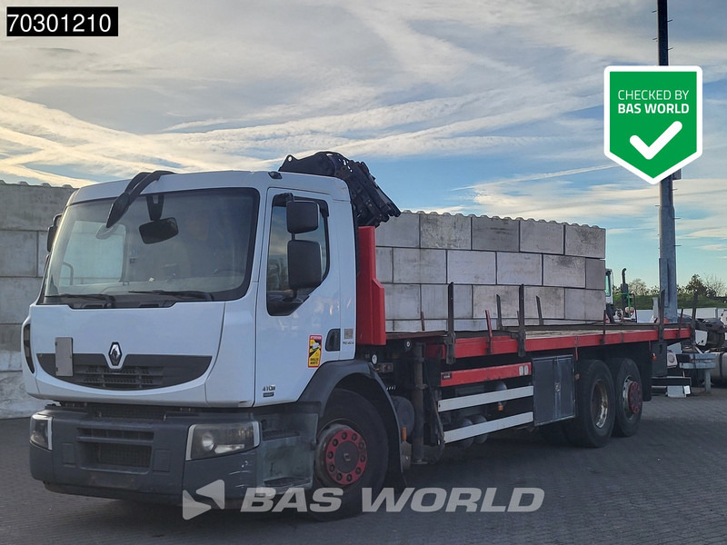 Renault Premium 410 6X2 Terex 120.2E - A3L Kran Crane Lift-Axle Manual Euro 5 - Kamion me karroceri të hapur, Kamion me vinç: foto 1 Renault Premium 410 6X2 Terex 120.2E - A3L Kran Crane Lift-Axle Manual Euro 5 - Kamion me karroceri të hapur, Kamion me vinç: foto 1