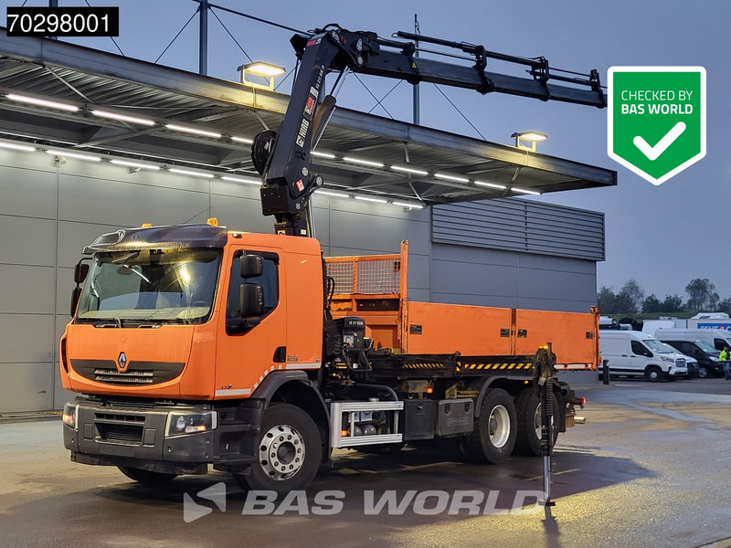 Renault Premium 430 Lander 6X4 HIAB 211 EP-4 Crane Tipper Big-Axle Automatic Euro 5 - Kamion vetëshkarkues, Kamion me vinç: foto 1 Renault Premium 430 Lander 6X4 HIAB 211 EP-4 Crane Tipper Big-Axle Automatic Euro 5 - Kamion vetëshkarkues, Kamion me vinç: foto 1