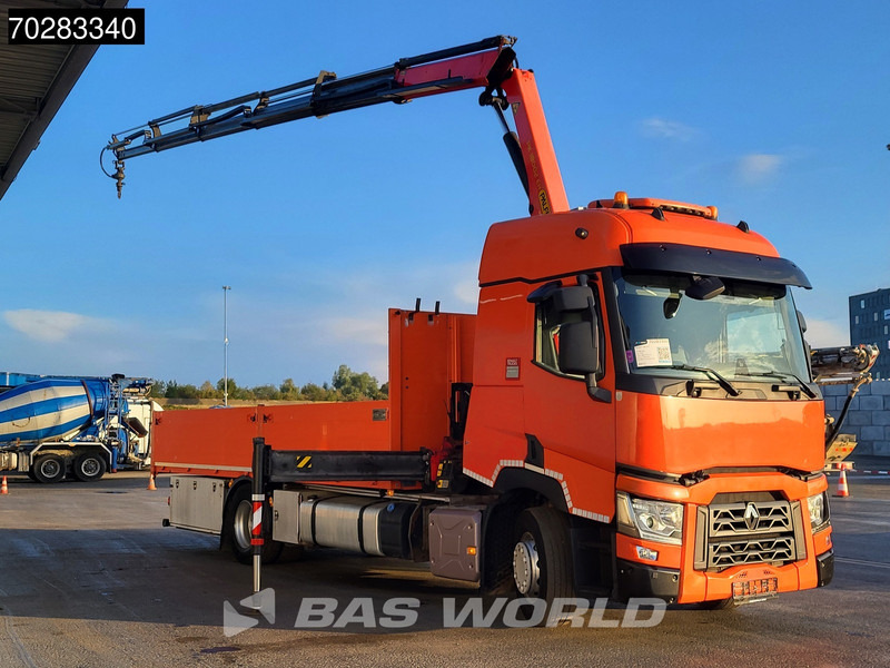 Renault T 380 4X2 Palfinger PK18002-EH Kran Crane Retarder Standklima Euro 6 - Kamion me karroceri të hapur, Kamion me vinç: foto 3 Renault T 380 4X2 Palfinger PK18002-EH Kran Crane Retarder Standklima Euro 6 - Kamion me karroceri të hapur, Kamion me vinç: foto 3