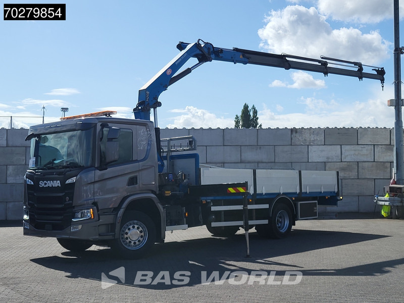 Scania P280 4X2 HMF 1420K-RC Kran Crane Automatic Euro 6 - Kamion me karroceri të hapur, Kamion me vinç: foto 1 Scania P280 4X2 HMF 1420K-RC Kran Crane Automatic Euro 6 - Kamion me karroceri të hapur, Kamion me vinç: foto 1