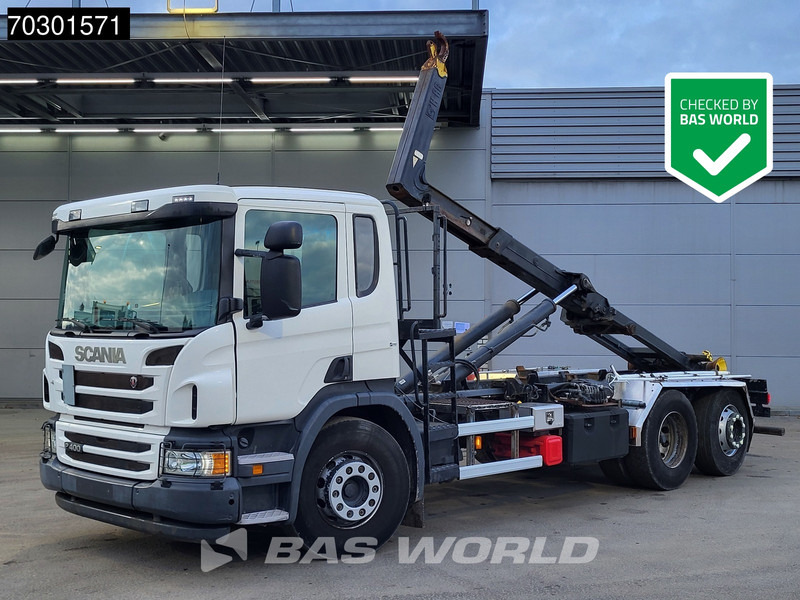 Scania P400 6X2 20 tons HIAB containersystem Retarder Automatic Lift+steering Euro 5 - Kamion vetëngarkues: foto 1 Scania P400 6X2 20 tons HIAB containersystem Retarder Automatic Lift+steering Euro 5 - Kamion vetëngarkues: foto 1