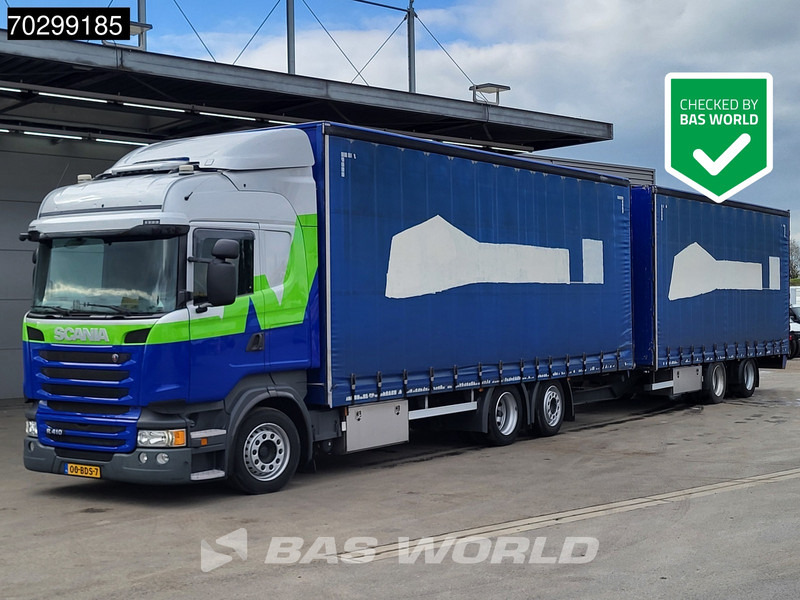 Scania R410 R 6X2 NL-Truck Standairco Lift+Steering-Axle Automatic Euro 6 - Kamion me tendë: foto 1 Scania R410 R 6X2 NL-Truck Standairco Lift+Steering-Axle Automatic Euro 6 - Kamion me tendë: foto 1