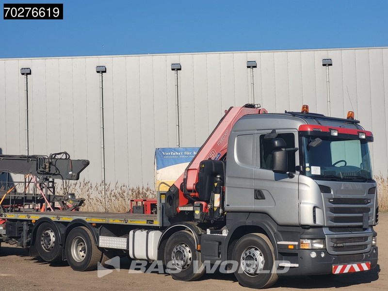 Scania R480 8X2 FASSI F660AXP.25 Manual Retarder Lift+Lenkachse Euro 5 - Kamion me karroceri të hapur, Kamion me vinç: foto 3 Scania R480 8X2 FASSI F660AXP.25 Manual Retarder Lift+Lenkachse Euro 5 - Kamion me karroceri të hapur, Kamion me vinç: foto 3