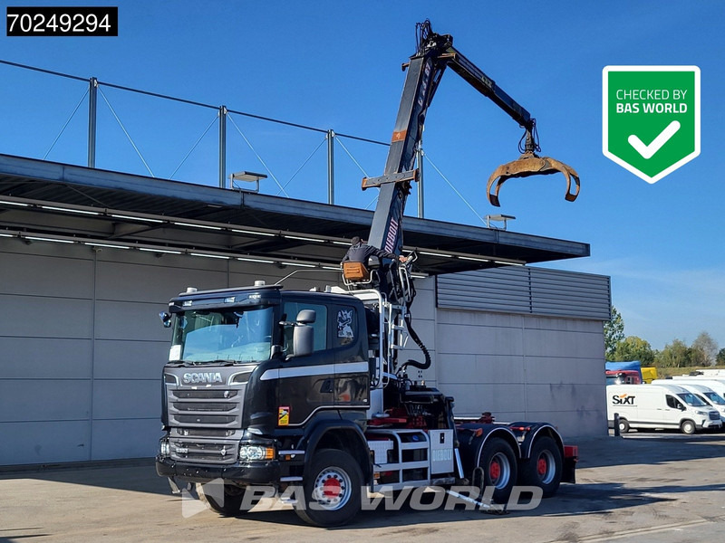 Scania R580 6X4 Holz Kran Diebolt D28 Full-Steel - Kamion për transport druri, Kamion me vinç: foto 1 Scania R580 6X4 Holz Kran Diebolt D28 Full-Steel - Kamion për transport druri, Kamion me vinç: foto 1