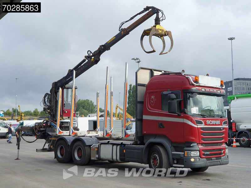Scania R730 R 6X4 HIAB F108S 79 Crane Retarder Xenon BigAxle Loglift Automatic ACC Euro 6 - Kamion për transport druri, Kamion me vinç: foto 3 Scania R730 R 6X4 HIAB F108S 79 Crane Retarder Xenon BigAxle Loglift Automatic ACC Euro 6 - Kamion për transport druri, Kamion me vinç: foto 3