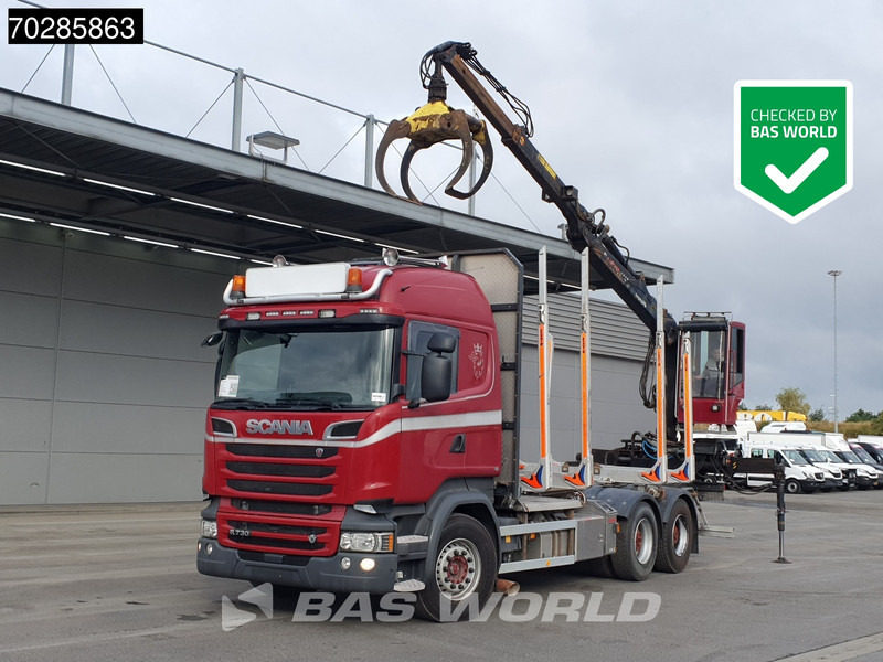 Scania R730 R 6X4 HIAB F108S 79 Crane Retarder Xenon BigAxle Loglift Automatic ACC Euro 6 - Kamion për transport druri, Kamion me vinç: foto 1 Scania R730 R 6X4 HIAB F108S 79 Crane Retarder Xenon BigAxle Loglift Automatic ACC Euro 6 - Kamion për transport druri, Kamion me vinç: foto 1