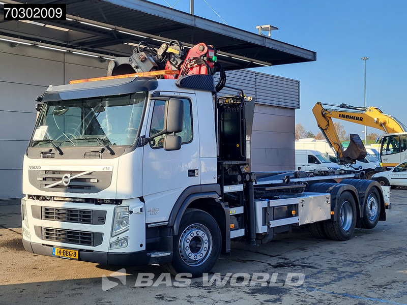 Kamion vetëngarkues, Kamion me vinç Volvo FM 330 FM 6X2 Palfinger Epsilon Z-Crane VDL Hook Lift+Steering Axle: foto 8