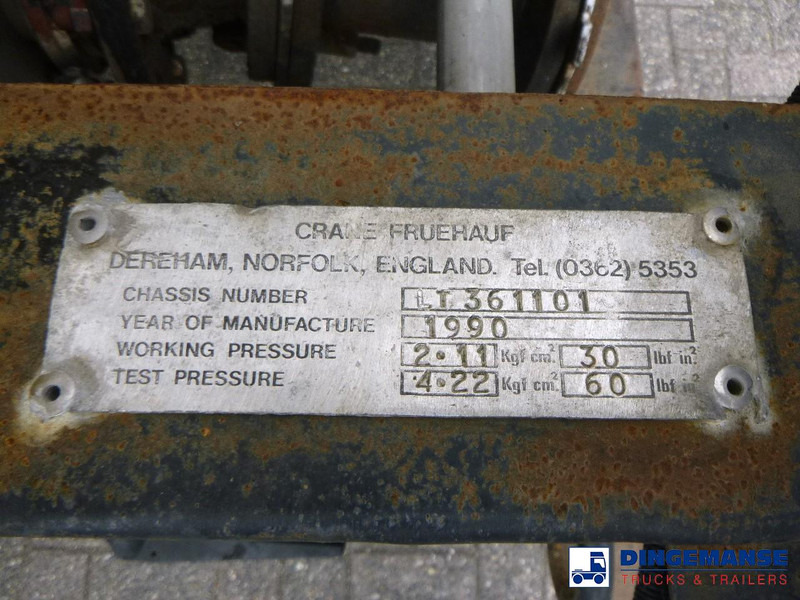 Gjysmë rimorkio me bot Crane Fruehauf Bitumen tank inox 28 m3 / 1 comp: foto 18 Gjysmë rimorkio me bot Crane Fruehauf Bitumen tank inox 28 m3 / 1 comp: foto 18