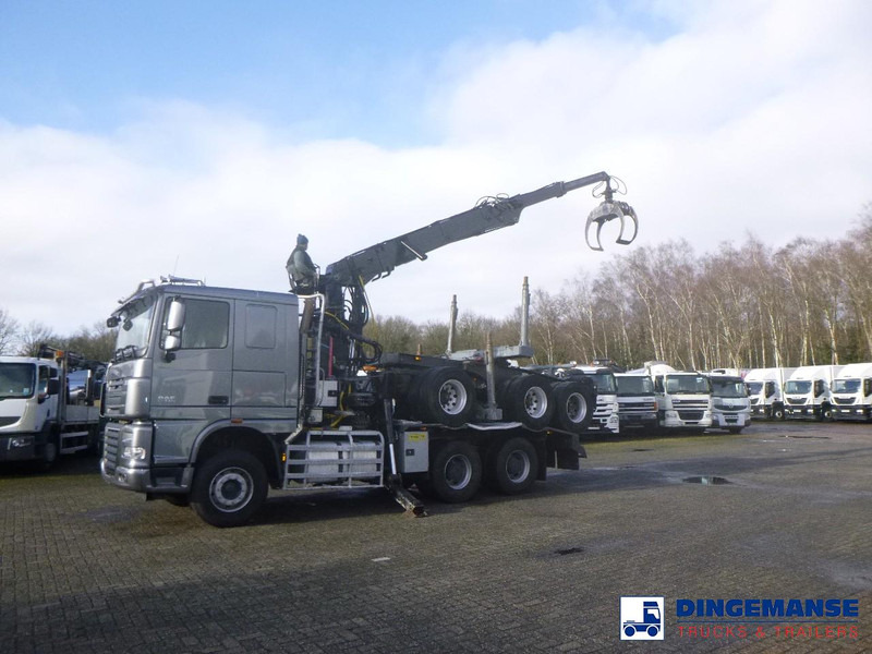 DAF XF 105.510 6x4 + Loglift F281S83 crane / timber truck + dolly - Kamion me vinç: foto 3 DAF XF 105.510 6x4 + Loglift F281S83 crane / timber truck + dolly - Kamion me vinç: foto 3