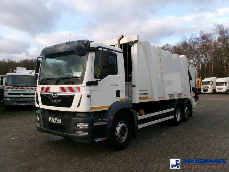 MAN TGM 26.320 6X2 Euro 6 RHD Faun refuse truck - Kamion mbeturinash: foto 1 MAN TGM 26.320 6X2 Euro 6 RHD Faun refuse truck - Kamion mbeturinash: foto 1