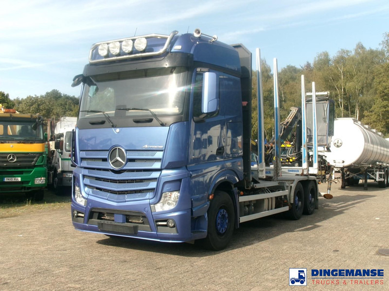 Mercedes-Benz Actros 2663 6x4 Euro 6 loglift F96 crane timber truck - Kamion për transport druri, Kamion me vinç: foto 1 Mercedes-Benz Actros 2663 6x4 Euro 6 loglift F96 crane timber truck - Kamion për transport druri, Kamion me vinç: foto 1
