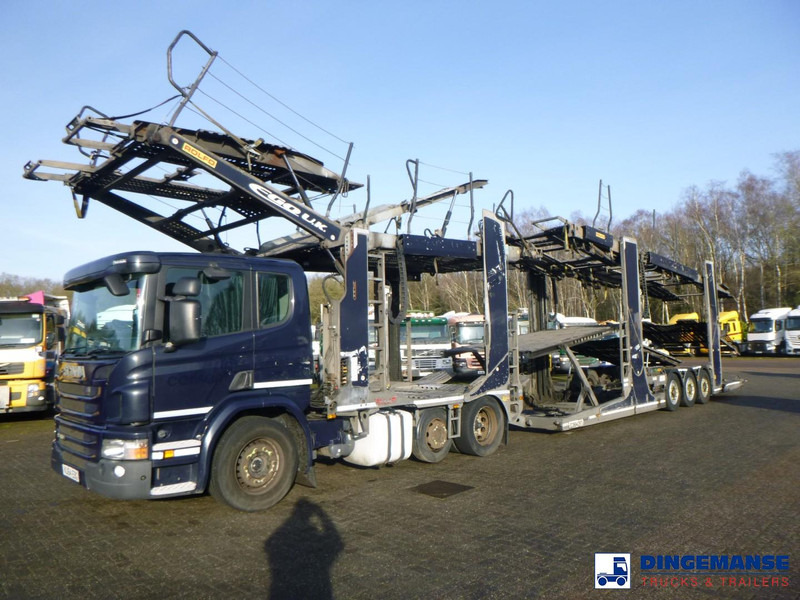 Scania P 410 6x2 RHD Rolfo car transporter - Autotransportues: foto 1 Scania P 410 6x2 RHD Rolfo car transporter - Autotransportues: foto 1
