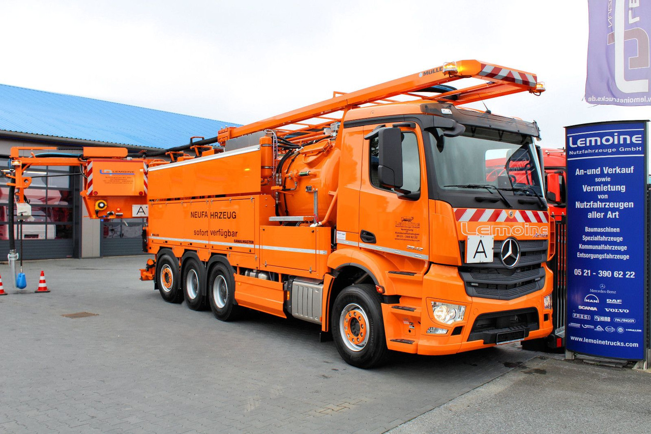 Mercedes-Benz Arocs Müller Canalmaster F 160 EWA WRG - Kamion me vakuum: foto 1 Mercedes-Benz Arocs Müller Canalmaster F 160 EWA WRG - Kamion me vakuum: foto 1