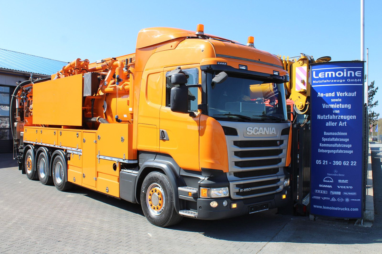 Scania R450 8x4 Kroll 19m³ Wasserrückgewinner Kombi-HD - Kamion me vakuum: foto 1 Scania R450 8x4 Kroll 19m³ Wasserrückgewinner Kombi-HD - Kamion me vakuum: foto 1