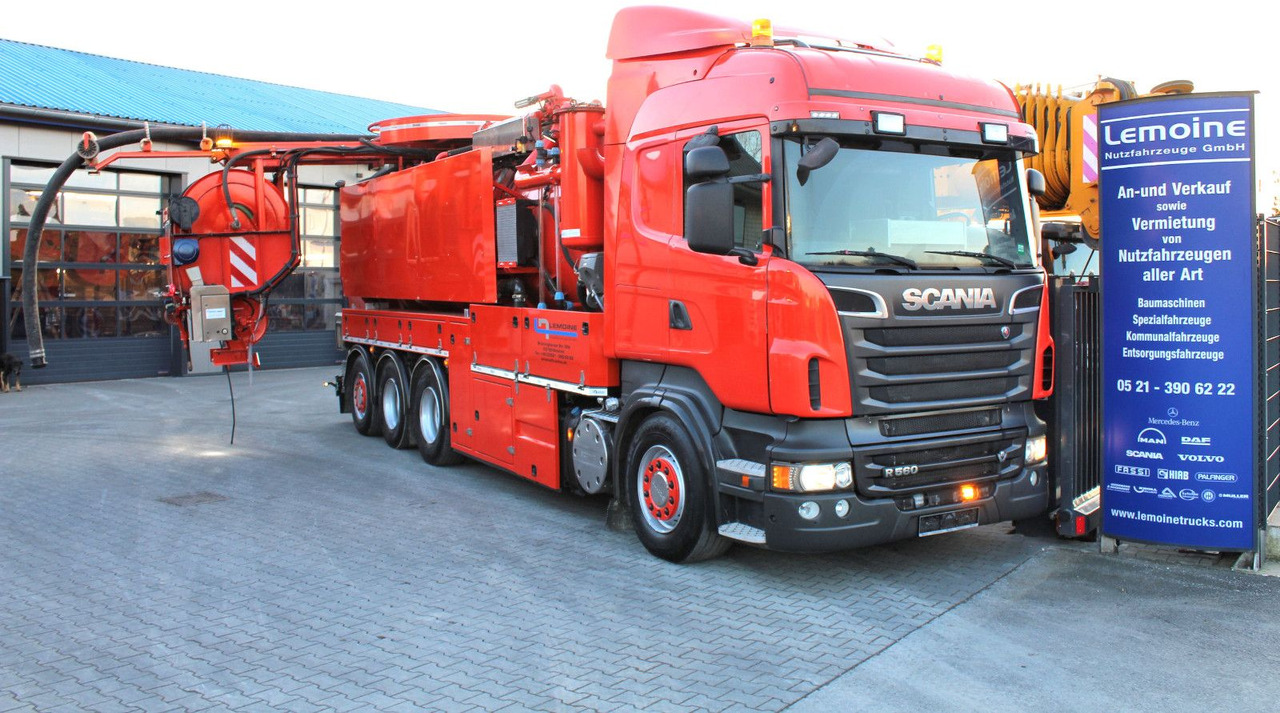 Scania R560 V8 8x4 Kroll 20m³ WRG 2x HD-Pumpe 620 Liter - Kamion me vakuum: foto 1 Scania R560 V8 8x4 Kroll 20m³ WRG 2x HD-Pumpe 620 Liter - Kamion me vakuum: foto 1
