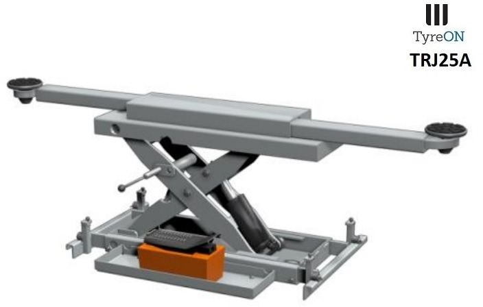 TRJ25A air-hydraulic rolling axle jack 2.5T- Height adjustable adapters - Pajisjet e ofiçinës: foto 1 TRJ25A air-hydraulic rolling axle jack 2.5T- Height adjustable adapters - Pajisjet e ofiçinës: foto 1