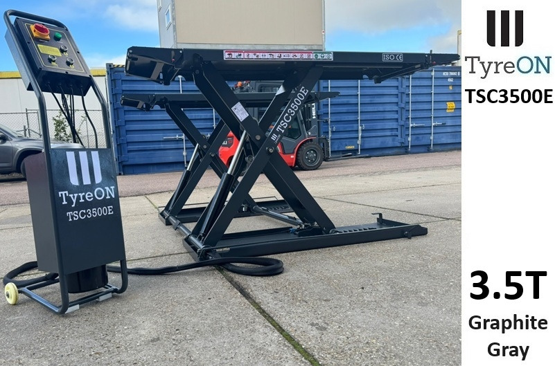 TSC3500E mobile midrise car scissor lift with electrical release - Capacity 3,5T - Lifting height 125 cm - 230V - Graphite gray - Pajisjet e ofiçinës: foto 2 TSC3500E mobile midrise car scissor lift with electrical release - Capacity 3,5T - Lifting height 125 cm - 230V - Graphite gray - Pajisjet e ofiçinës: foto 2