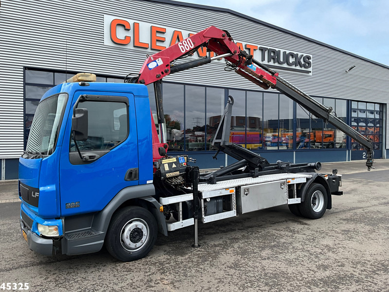 DAF FA 45 LF 180 HMF 7 Tonmeter laadkraan - Kamion vetëngarkues, Kamion me vinç: foto 1 DAF FA 45 LF 180 HMF 7 Tonmeter laadkraan - Kamion vetëngarkues, Kamion me vinç: foto 1
