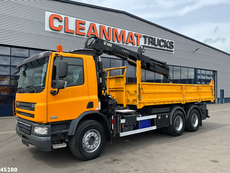 DAF FAT 75 CF 340 6x4 Manual Full steel Hiab 16 Tonmeter laadkraan - Kamion vetëshkarkues, Kamion me vinç: foto 3 DAF FAT 75 CF 340 6x4 Manual Full steel Hiab 16 Tonmeter laadkraan - Kamion vetëshkarkues, Kamion me vinç: foto 3