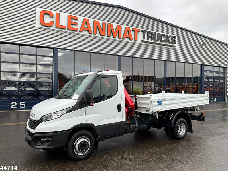 Iveco Daily 72C18 HMF laadkraan 3,4 Tonmeter laadkraan + Meiller 3-zijdige kipper New & Unused!! - Kamion vetëshkarkues, Kamion me vinç: foto 3 Iveco Daily 72C18 HMF laadkraan 3,4 Tonmeter laadkraan + Meiller 3-zijdige kipper New & Unused!! - Kamion vetëshkarkues, Kamion me vinç: foto 3