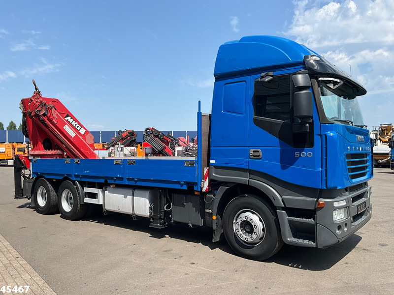 Kamion me vinç Iveco Stralis 500 6x4 MKG 54 Tonmeter laadkraan: foto 8