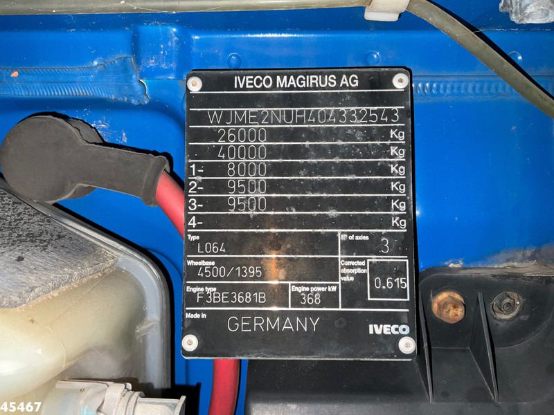 Kamion me vinç Iveco Stralis 500 6x4 MKG 54 Tonmeter laadkraan: foto 20