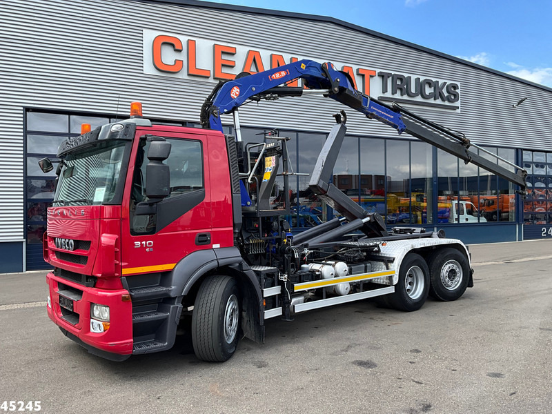 Kamion vetëngarkues, Kamion me vinç Iveco Stralis AD260S31Y PM 12 Tonmeter laadkraan: foto 1
