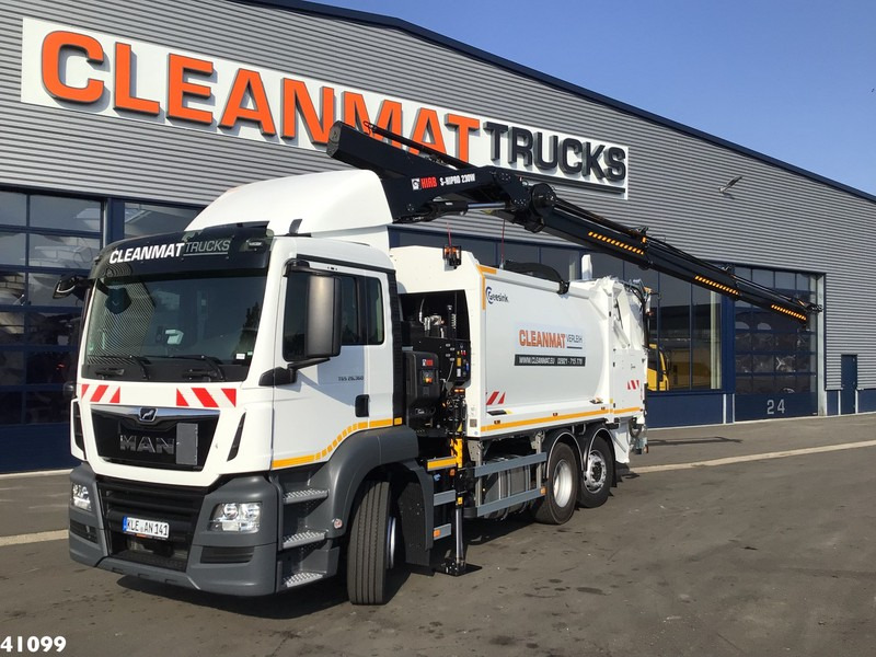 MAN TGS 26.360 Hiab 23 ton/meter laadkraan - Kamion mbeturinash: foto 1 MAN TGS 26.360 Hiab 23 ton/meter laadkraan - Kamion mbeturinash: foto 1