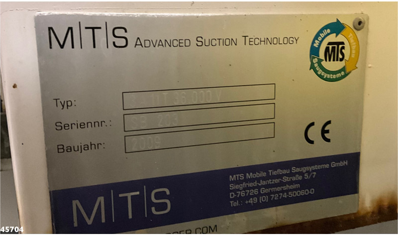 Kamion me vakuum MAN TGS 33.480 6x4 MTS Saugbagger 8 m³: foto 20