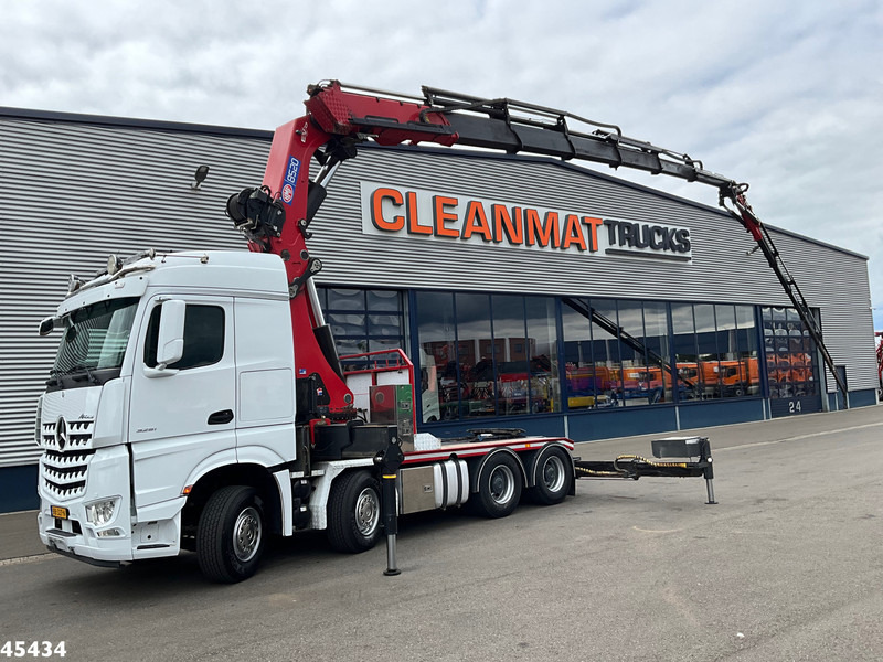 Mercedes-Benz Arocs 3251 8x4 Euro 6 Retarder HMF 85 Tonmeter laadkraan Fly-Jib - Kamion me vinç: foto 1 Mercedes-Benz Arocs 3251 8x4 Euro 6 Retarder HMF 85 Tonmeter laadkraan Fly-Jib - Kamion me vinç: foto 1