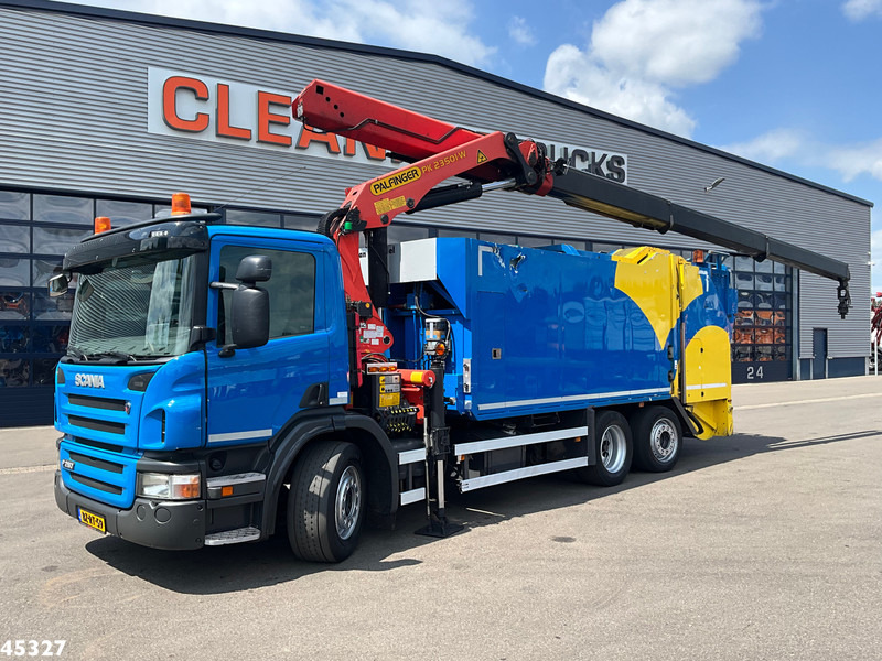 Scania P 280 Geesink / VSA Palfinger 23 Tonmeter laadkraan - Kamion mbeturinash: foto 1 Scania P 280 Geesink / VSA Palfinger 23 Tonmeter laadkraan - Kamion mbeturinash: foto 1