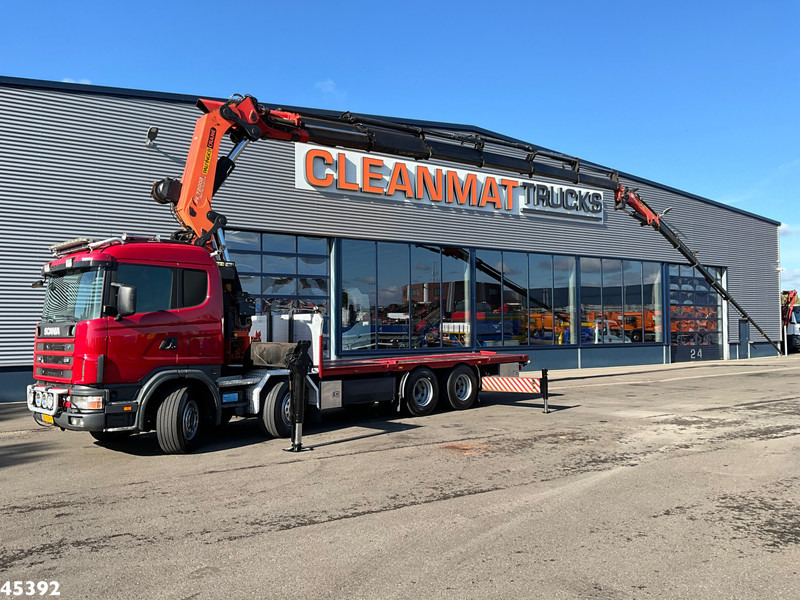Scania R 124.420 8x4 Palfinger 72 Tonmeter laadkraan + Fly-Jib! - Kamion me vinç: foto 1 Scania R 124.420 8x4 Palfinger 72 Tonmeter laadkraan + Fly-Jib! - Kamion me vinç: foto 1