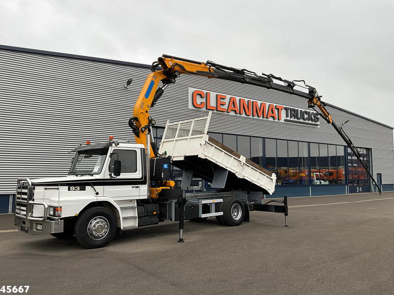 Scania T 93 4x2 Kipper met 31 Tonmeter laadkraan (bj 2005) + Fly-JIb! Just 118.736 km! - Kamion vetëshkarkues, Kamion me vinç: foto 1 Scania T 93 4x2 Kipper met 31 Tonmeter laadkraan (bj 2005) + Fly-JIb! Just 118.736 km! - Kamion vetëshkarkues, Kamion me vinç: foto 1