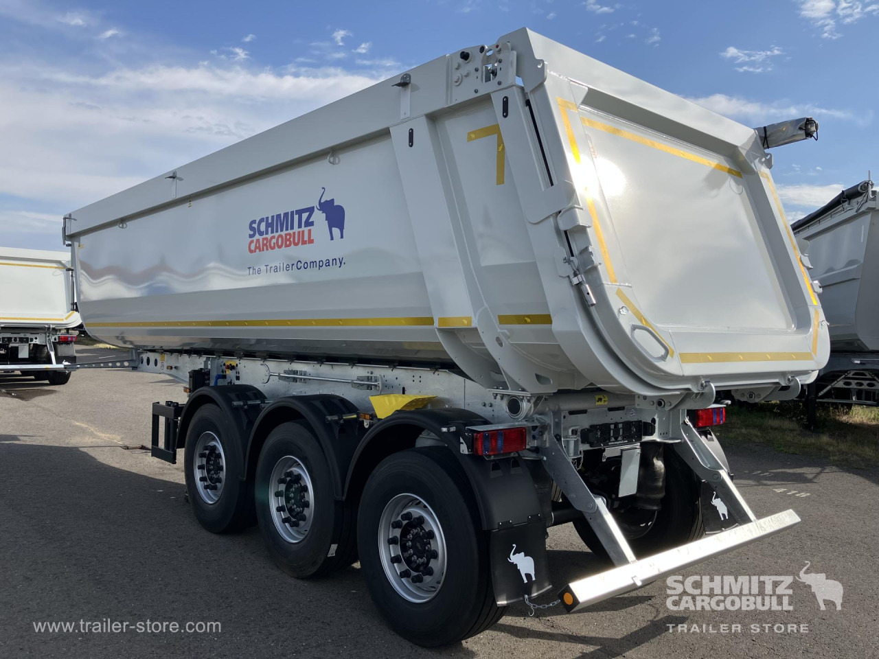 SCHMITZ Auflieger Kipper Stahlrundmulde 29m³ - Gjysmë rimorkio vetëshkarkuese: foto 4 SCHMITZ Auflieger Kipper Stahlrundmulde 29m³ - Gjysmë rimorkio vetëshkarkuese: foto 4
