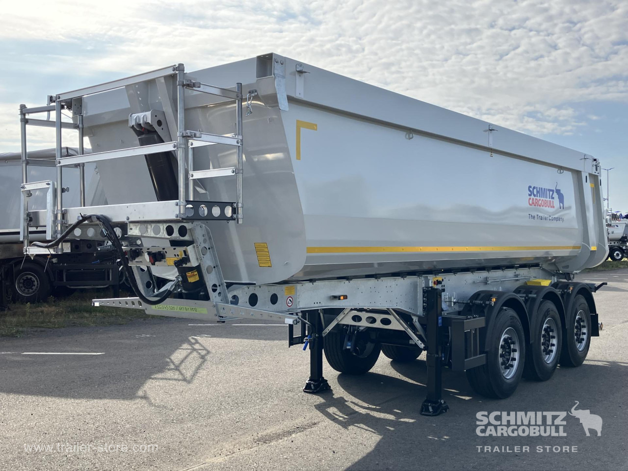 SCHMITZ Auflieger Kipper Stahlrundmulde 29m³ - Gjysmë rimorkio vetëshkarkuese: foto 5 SCHMITZ Auflieger Kipper Stahlrundmulde 29m³ - Gjysmë rimorkio vetëshkarkuese: foto 5