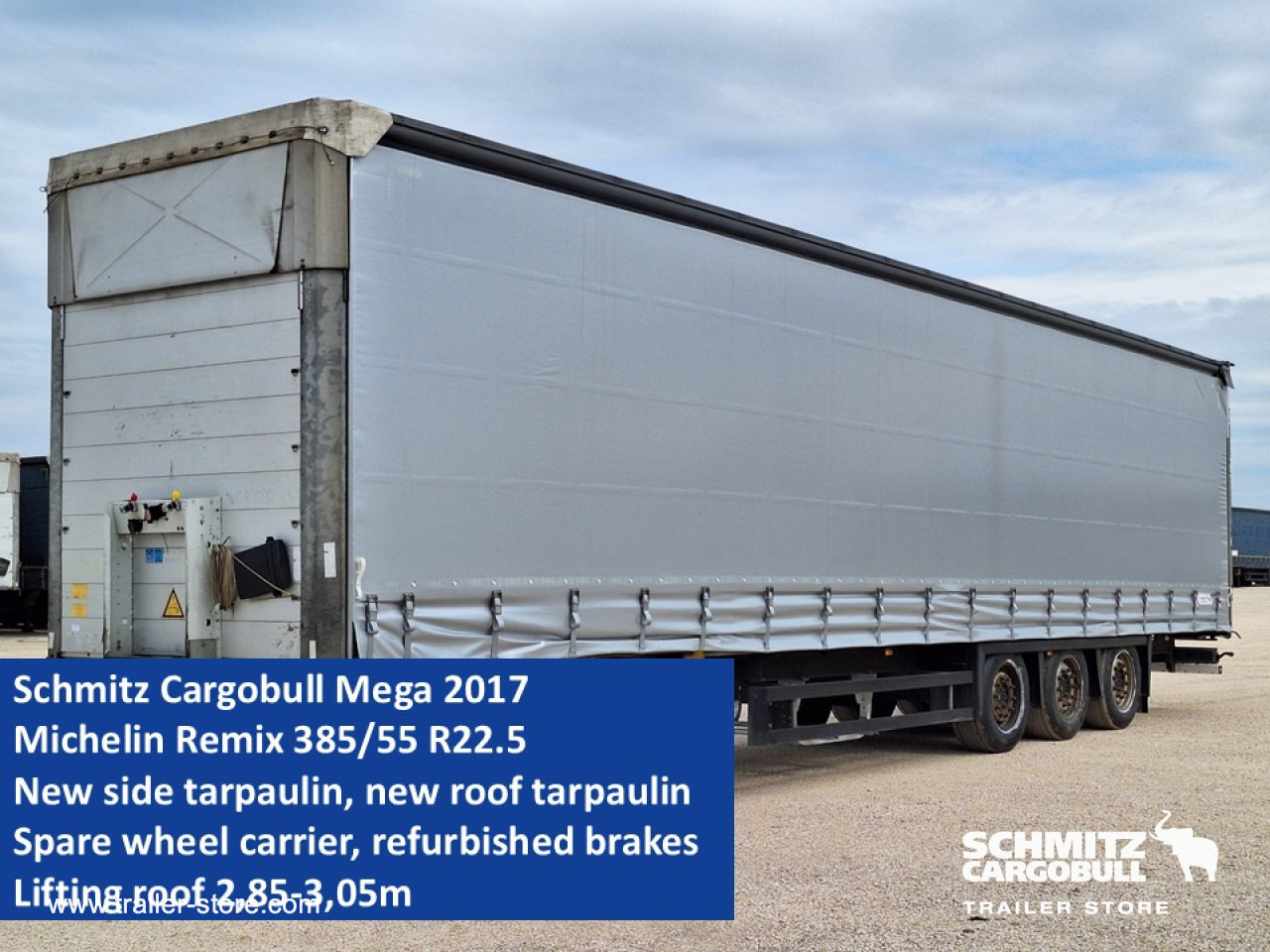 SCHMITZ Curtainsider Mega - Gjysmë rimorkio me tendë: foto 1 SCHMITZ Curtainsider Mega - Gjysmë rimorkio me tendë: foto 1