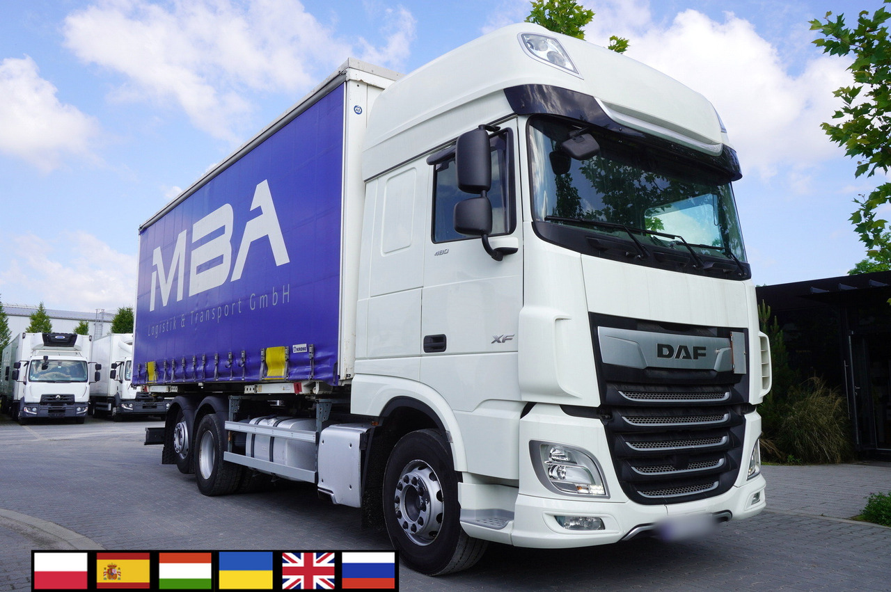 DAF DAF XF 480 SSC / Curtainsider 19 EPAL / 2021 - Kamion me tendë: foto 1 DAF DAF XF 480 SSC / Curtainsider 19 EPAL / 2021 - Kamion me tendë: foto 1