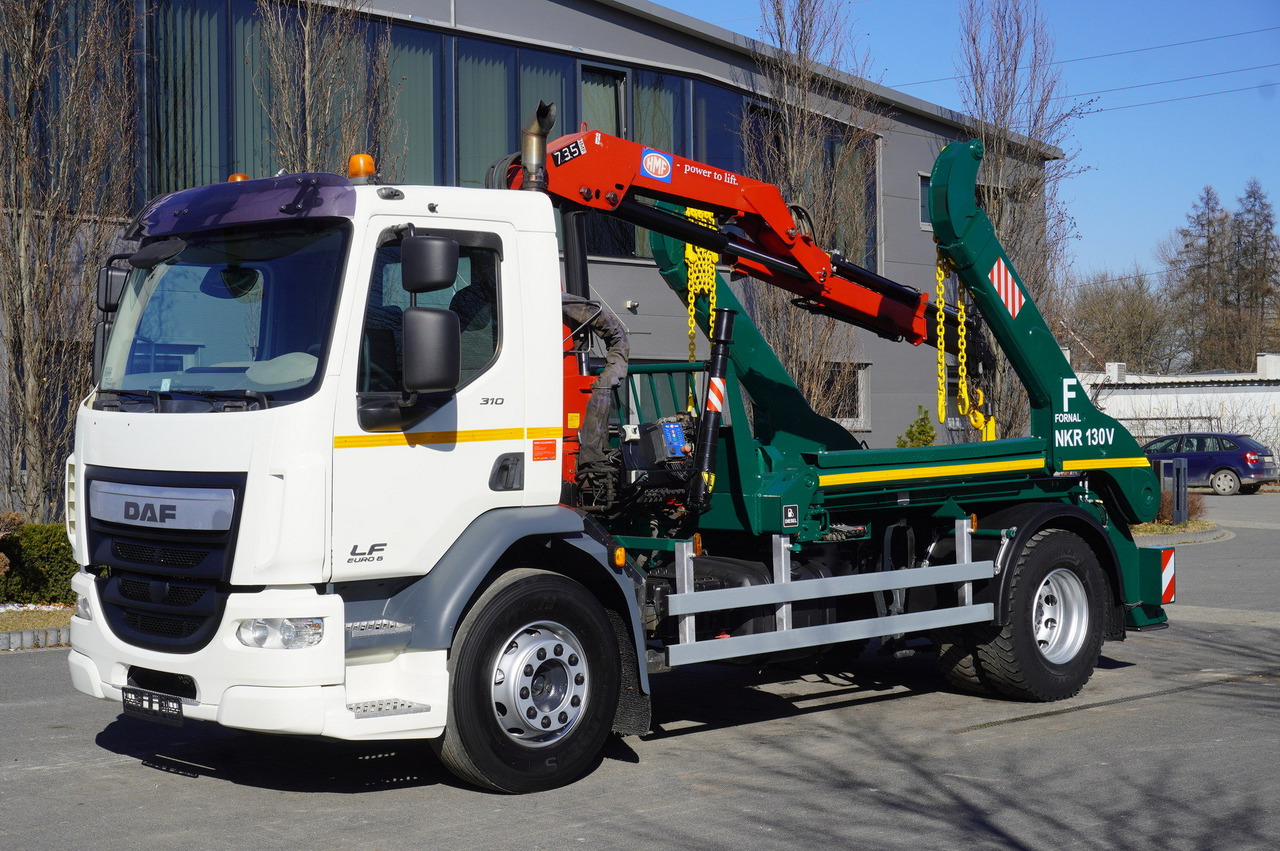 DAF LF 18.310 E6 / Skip loader Fornal NKR 130V / HDS HMF 735 K2 / Manual gearbox - Kamion me vinç: foto 1 DAF LF 18.310 E6 / Skip loader Fornal NKR 130V / HDS HMF 735 K2 / Manual gearbox - Kamion me vinç: foto 1