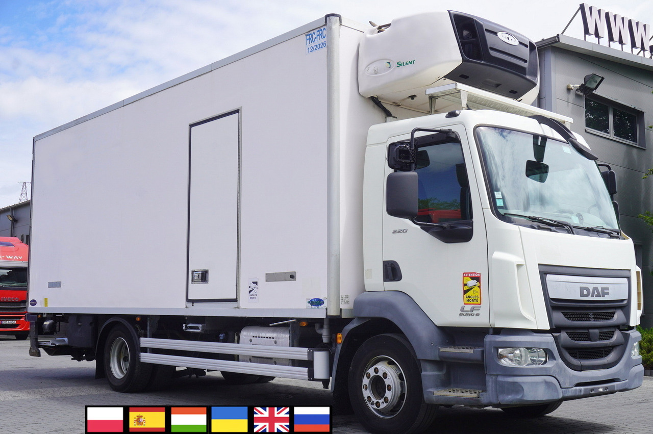 DAF LF 220 / Refrigerator 16 EPAL Multitemp / Carrier Supra 1150 MT / Palfinger 1500 kg - Kamion frigorifer: foto 1 DAF LF 220 / Refrigerator 16 EPAL Multitemp / Carrier Supra 1150 MT / Palfinger 1500 kg - Kamion frigorifer: foto 1