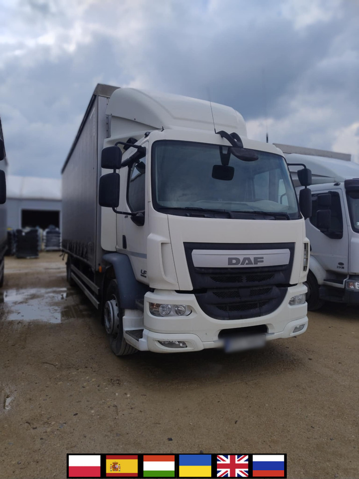 DAF LF 250 / Curtainsider 18 EPAL / sleeping cab - Kamion me tendë: foto 1 DAF LF 250 / Curtainsider 18 EPAL / sleeping cab - Kamion me tendë: foto 1