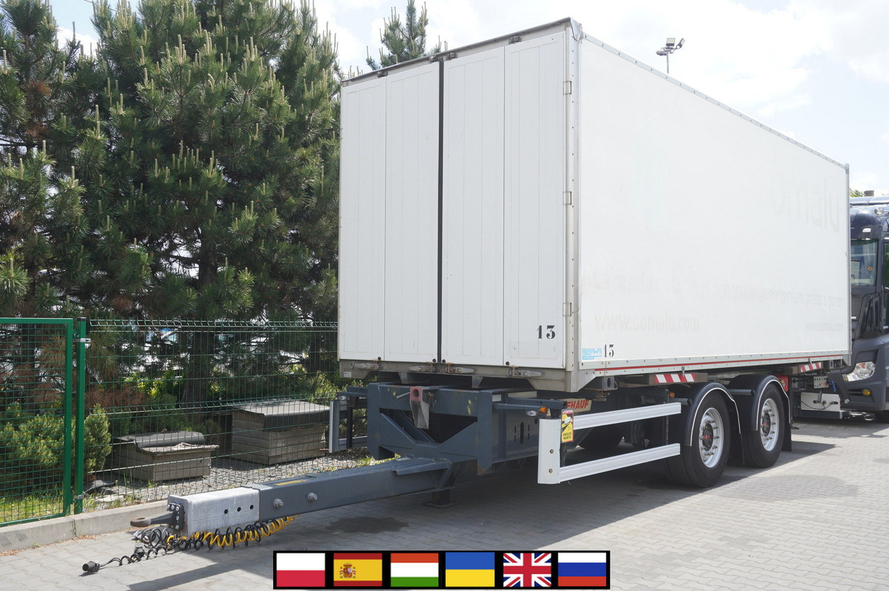 Fruehauf passthrough box trailer 18 EPAL / 2021 / SAF axles - Rimorkio me vagonetë të mbyllur: foto 1 Fruehauf passthrough box trailer 18 EPAL / 2021 / SAF axles - Rimorkio me vagonetë të mbyllur: foto 1