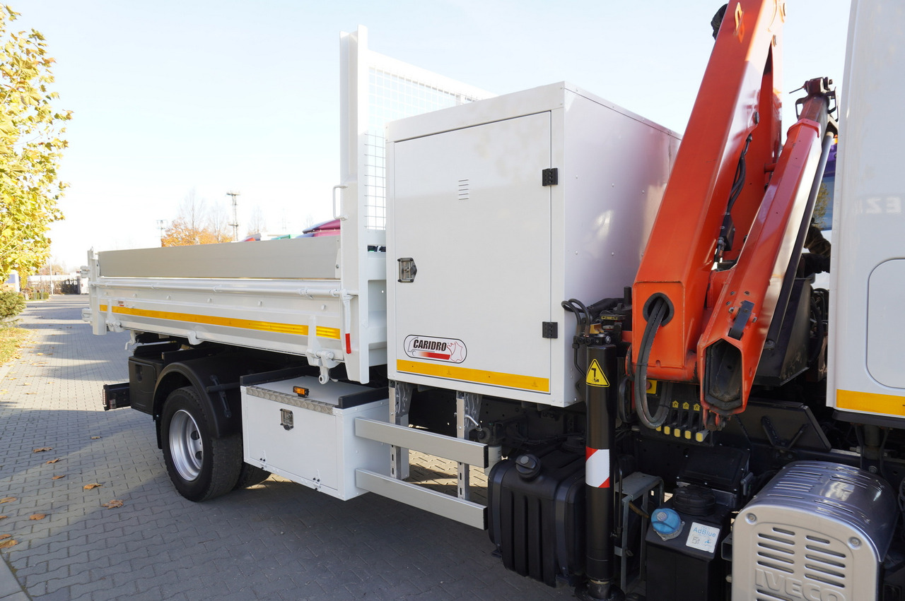 Kamion me karroceri të hapur, Kamion me vinç IVECO Eurocargo 120E18 Crane Palfinger / 3-way tipper / sleeper cab: foto 22