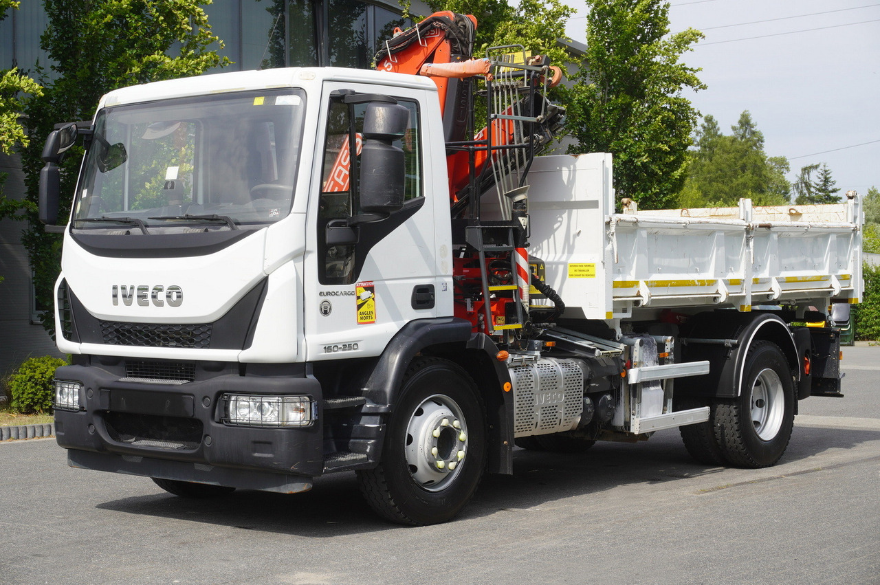 IVECO Eurocargo 160-250 / Fassi F95 crane / 120 tho. km / 3-sided tipper - Kamion vetëshkarkues, Kamion me vinç: foto 3 IVECO Eurocargo 160-250 / Fassi F95 crane / 120 tho. km / 3-sided tipper - Kamion vetëshkarkues, Kamion me vinç: foto 3