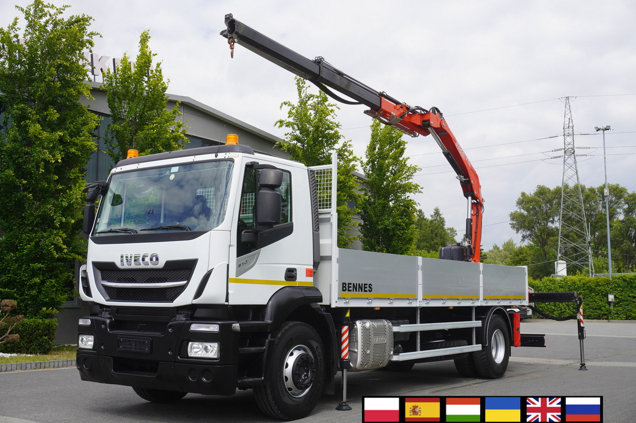Iveco Stralis 310 / 34 tho km !!! / FASSI 4 Tons 400 MTH! / Flatbed - Kamion me karroceri të hapur, Kamion me vinç: foto 1 Iveco Stralis 310 / 34 tho km !!! / FASSI 4 Tons 400 MTH! / Flatbed - Kamion me karroceri të hapur, Kamion me vinç: foto 1