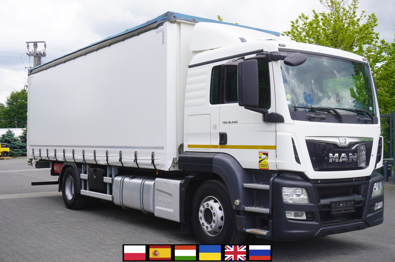 MAN TGS 18.440 / 19 EPAL curtainsider / Sleeper cab - Kamion vetëshkarkues: foto 1 MAN TGS 18.440 / 19 EPAL curtainsider / Sleeper cab - Kamion vetëshkarkues: foto 1