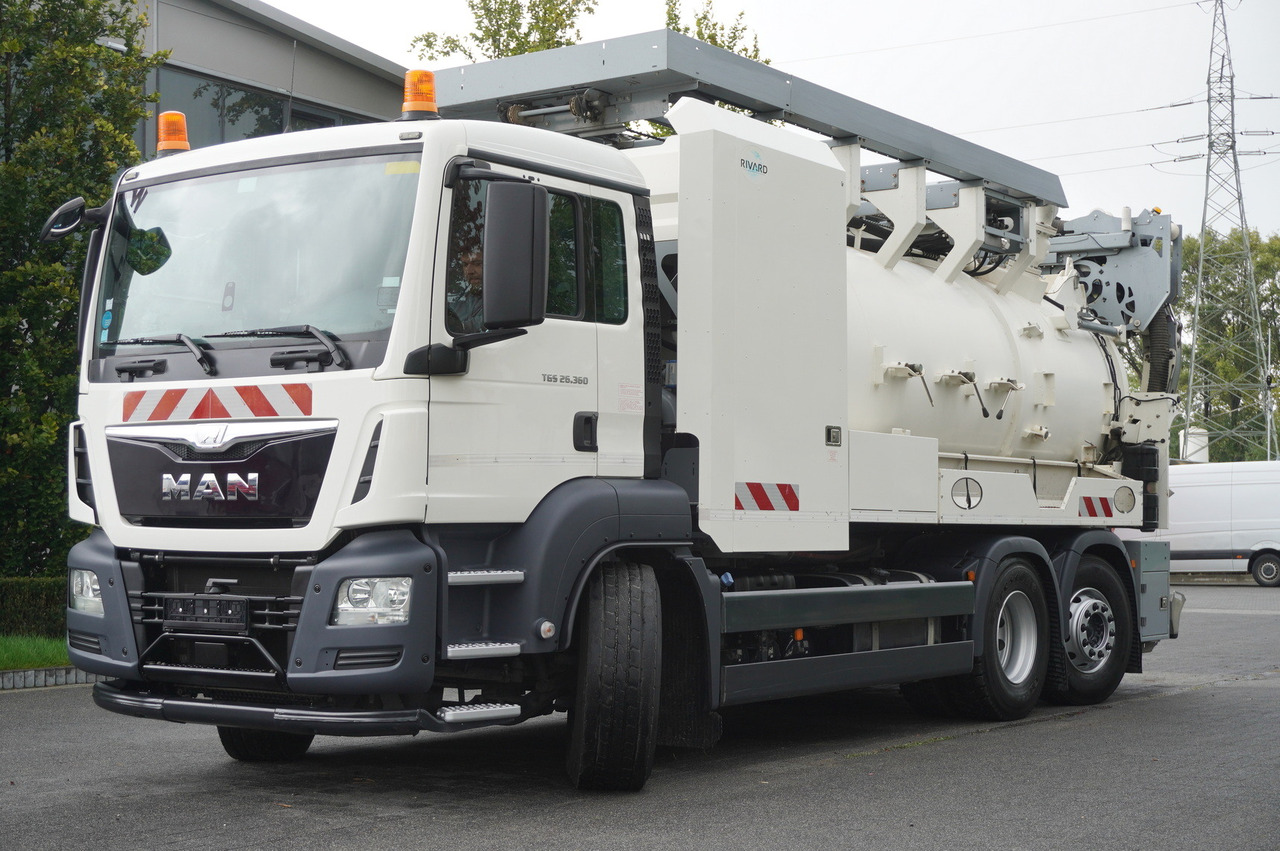 MAN TGS 26.360 E6 / RIVARD sewage cleaner 18 m3 / 90 tho. km / steering axle / 2 units - Kamion me vakuum: foto 2 MAN TGS 26.360 E6 / RIVARD sewage cleaner 18 m3 / 90 tho. km / steering axle / 2 units - Kamion me vakuum: foto 2