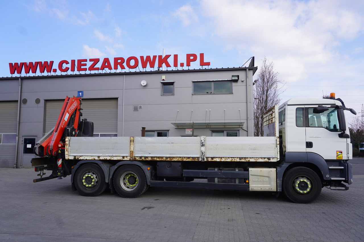 MAN TGS 26.360 Flatbed / Fassi F175 7.7 T / steered 3rd axle - Kamion me vinç: foto 3 MAN TGS 26.360 Flatbed / Fassi F175 7.7 T / steered 3rd axle - Kamion me vinç: foto 3