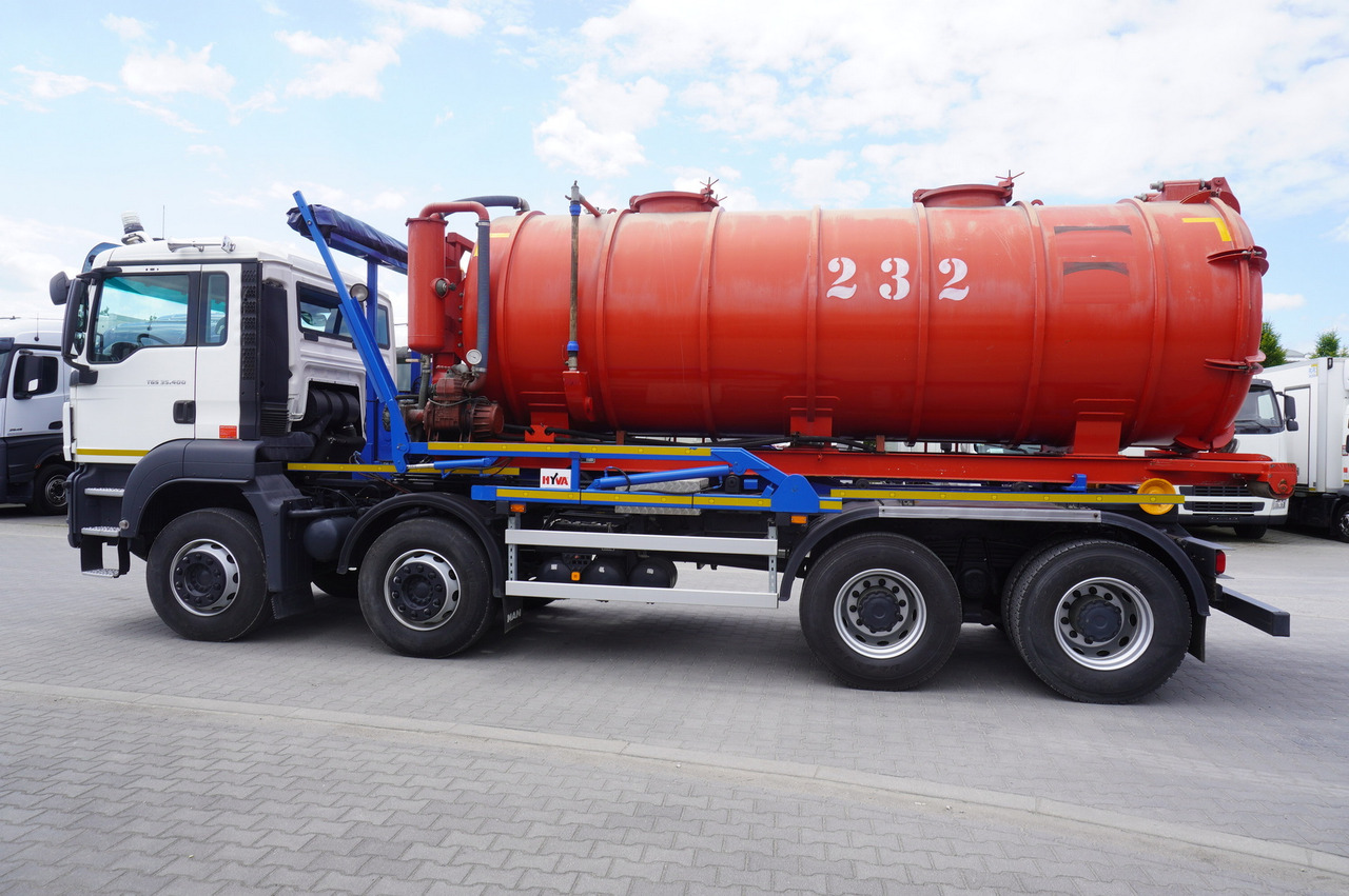 MAN TGS 35.400 8 × 4 E5 / HYVA HOOK LIFT 32.56 SE / Septic barrel 13000 L - Cisternë pleh i lëngshëm: foto 4 MAN TGS 35.400 8 × 4 E5 / HYVA HOOK LIFT 32.56 SE / Septic barrel 13000 L - Cisternë pleh i lëngshëm: foto 4