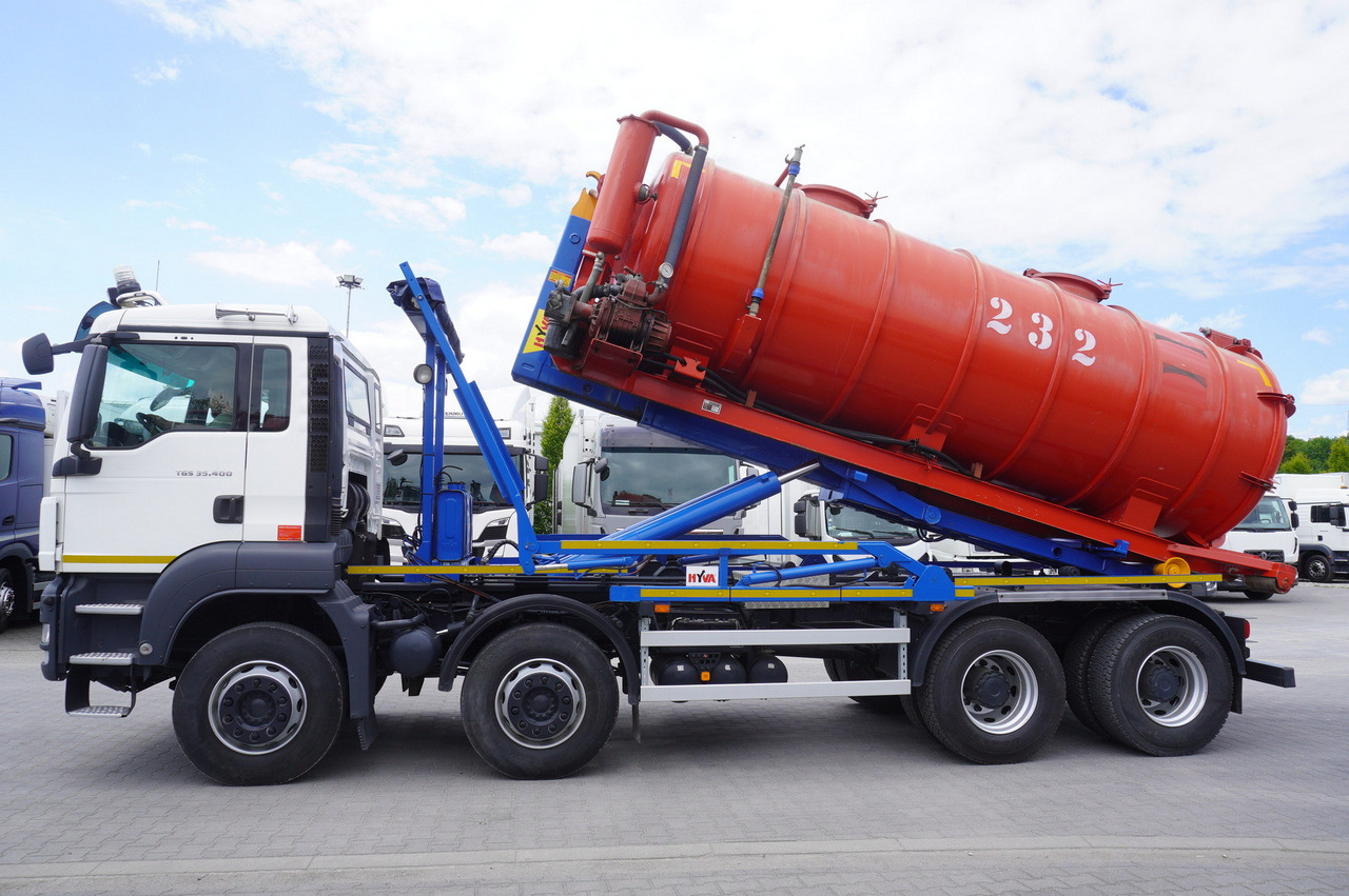 MAN TGS 35.400 8 × 4 E5 / HYVA HOOK LIFT 32.56 SE / Septic barrel 13000 L - Cisternë pleh i lëngshëm: foto 3 MAN TGS 35.400 8 × 4 E5 / HYVA HOOK LIFT 32.56 SE / Septic barrel 13000 L - Cisternë pleh i lëngshëm: foto 3
